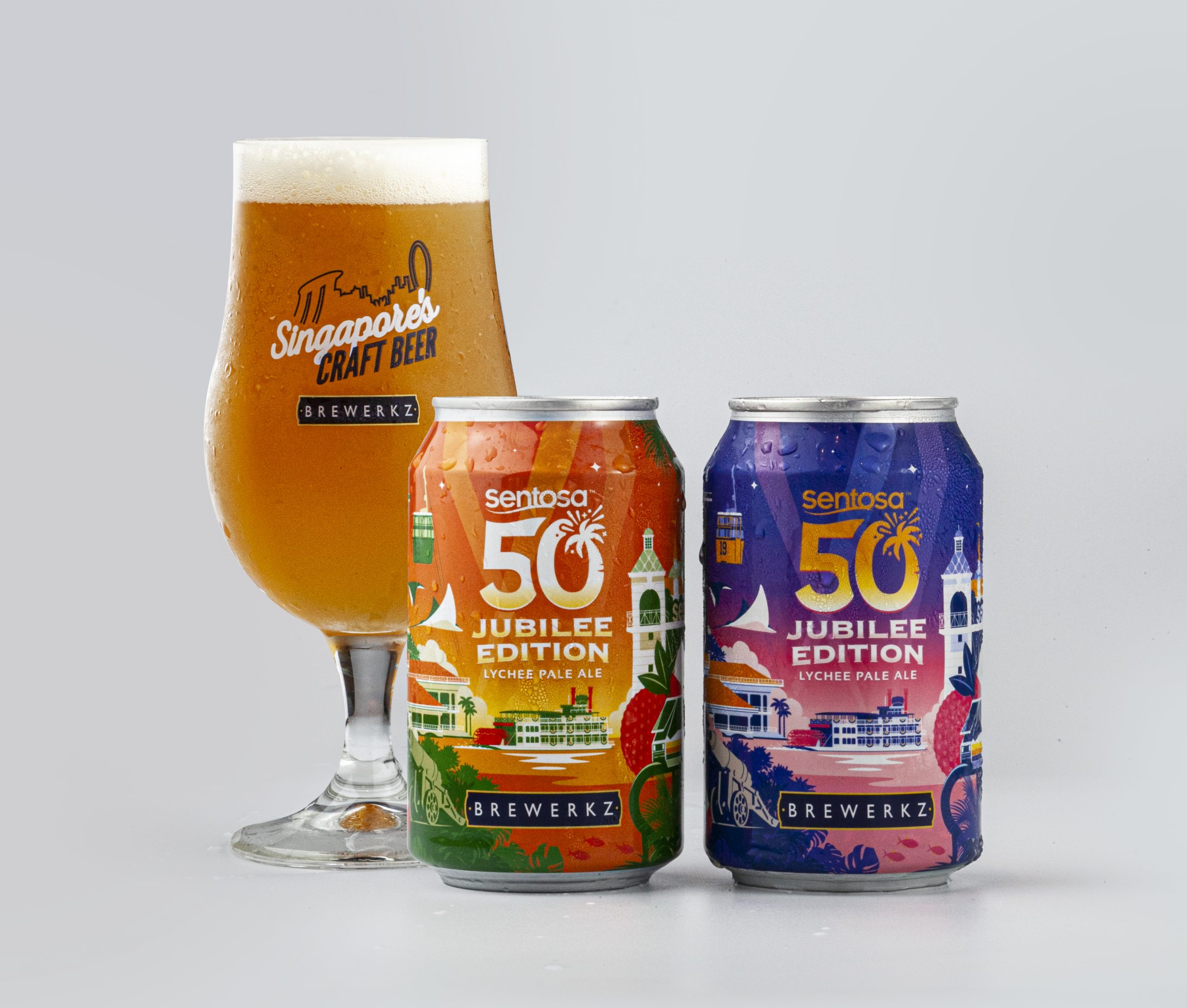 Jubilee Edition Beer – cans and glass