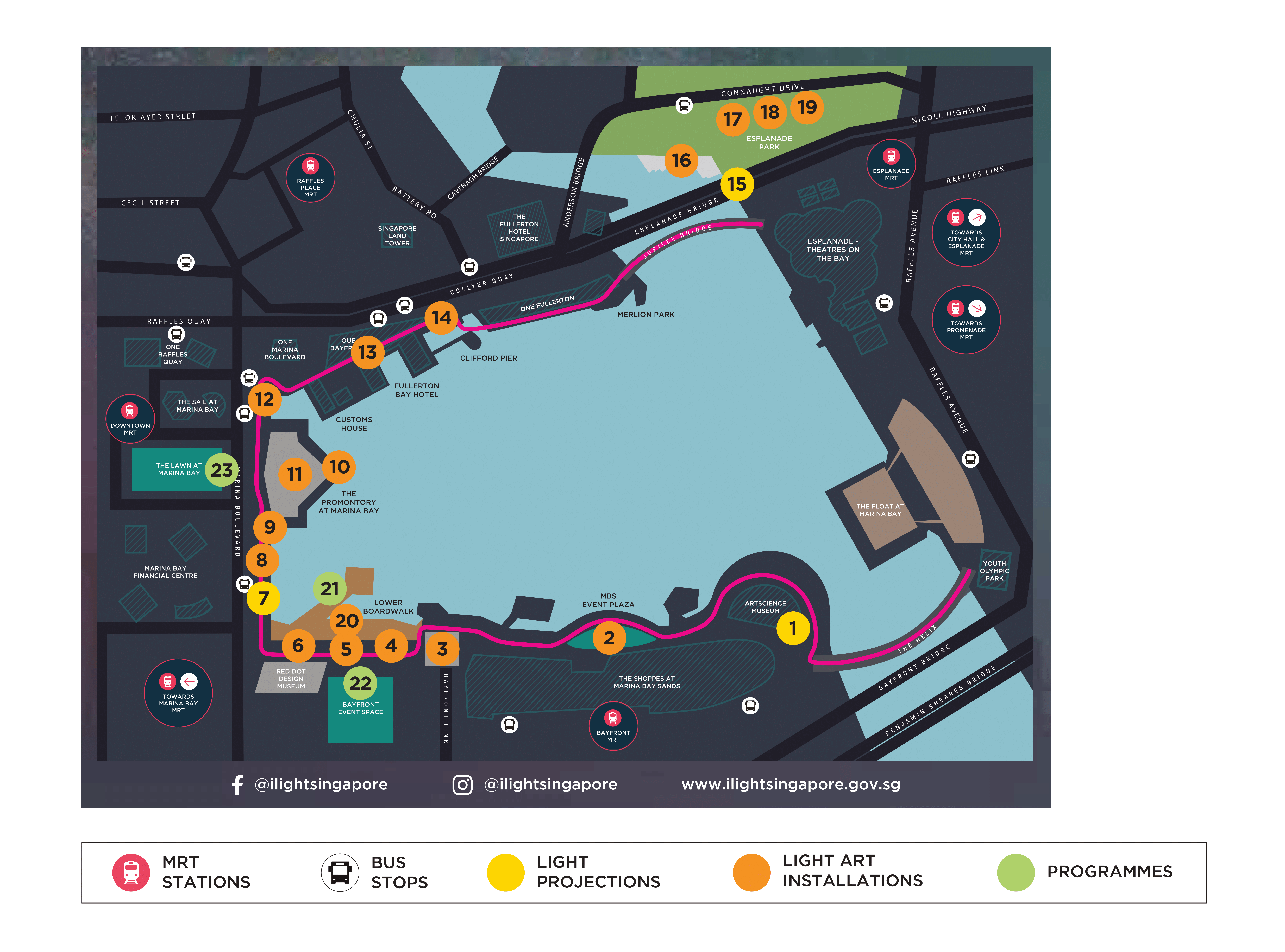 i Light Singapore 2022 – Festival Map